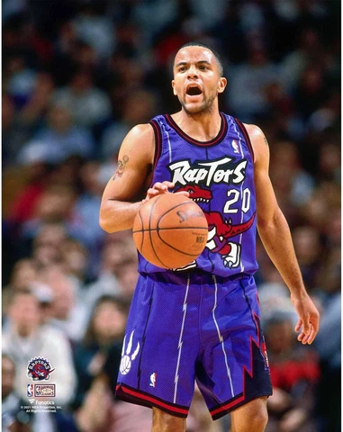 Damon Stoudamire Toronto Raptors Unsigned Yelling Out a Play Photo Cover