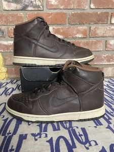 Size 7.5 - Nike Dunk High Premium Brown Preowned No Box SKU: 312786-222 - Picture 1 of 6