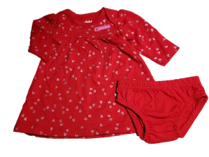 * NEU MIT ETIKETT - CARTER'S - KLEINKIND MÄDCHEN KLEID UND HÖSCHEN SET GRÖSSE 0-3M, 3-6M - Bild 1 von 2