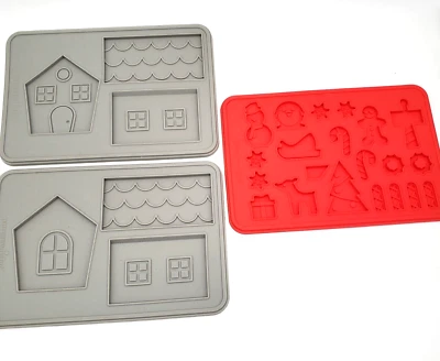 Pampered Chef Silicon Candy Cookie Mold Gingerbread House Xmas Christmas - Image 1 of 4