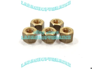 5x LATON Tuerca de colector KAMAZ MAZ ZIL GAZ M10*1.25 h14mm key size 17mm - Imagen 1 de 6