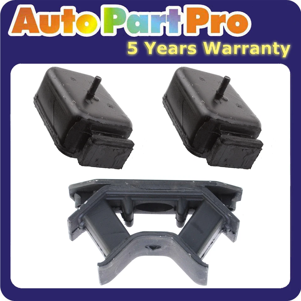For Asuna Chevy GMC GEO Suzuki Pontiac 1.6L Engine Motor & Trans Mount Set 3PCS - Image 1 of 4