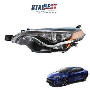 Conjunto de faros lente transparente lado izquierdo del conductor para Toyota Corolla 2017 2018 2019 - Imagen 1 de 11