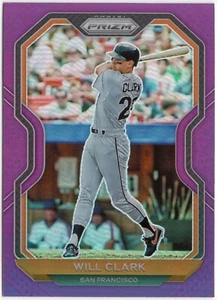 TL2019 2021 Panini Prizm Purple Prizm #217 Will Clark San Francisco Giants - Picture 1 of 2