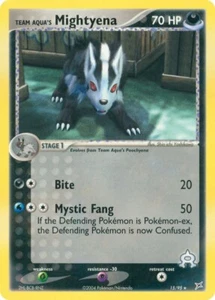 Team Aqua's Mightyena 15/95 Team Magma vs Team Aqua Pokemon Card - Picture 1 of 1