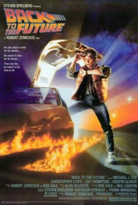 BACK TO THE FUTURE Movie POSTER 27 x 40 Michael J. Fox, Christopher Lloyd, A