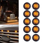 10x Orange Marker Side Led Trailer Truck Lorry Recovery Position Lights Lamp 12v