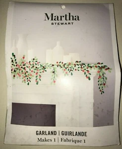 KIT DE ARTESANÍA GUIRNALDA DE NAVIDAD MARTHA STEWART HACE 1 BAYAS ROJAS 76 PIEZAS INCLUIDAS N - Imagen 1 de 2