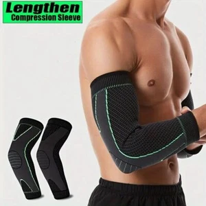 2x Men Women Elbow Compression Sleeve,for Tennis,Weight Lifting,Exercise,Fitness - Picture 1 of 24