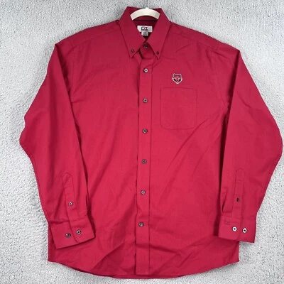 Arkansas State Red Wolves Shirt Mens Medium Cutter & Buck Long Sleeve Button Up - Image 1 of 4