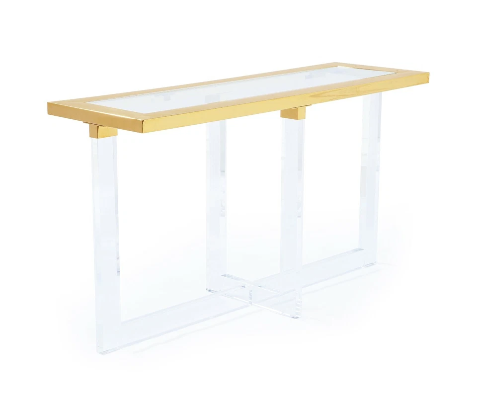 Classic Lucite Console Table - Image 1 of 4