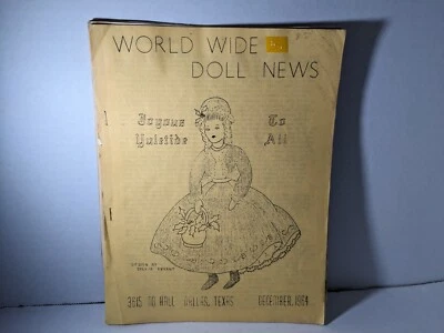 Vintage 1964 World Wide Doll News Doll Reader Magazine w/Dress Patterns - Image 1 of 4