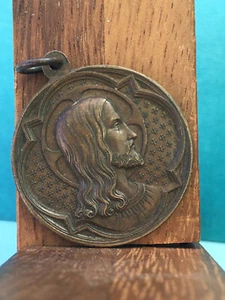 Ancienne Médaille en Cuivre Vierge & Christ PENIN - Bild 1 von 2