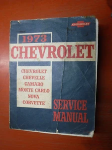 1973 CHEVY CAMARO CORVETTE NOVA MONTE CARLO EL CAMINO FACTORY SERVICE MANUAL - Imagen 1 de 11