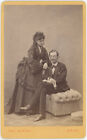 CDV circa 1870. Portrait d'un couple par Carl Hertel à Mainz.