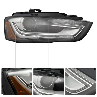 Right Headlight Passenger Side Projector Headlamp For 2013 2014-2016 Audi A4 S4 Foto 1 de 4
