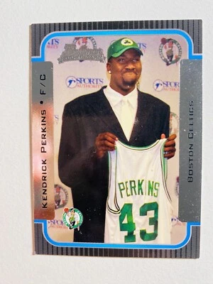 Tarjeta de baloncesto de la NBA Bowman #118 2003 Kendrick Perkins inserción de novato casi nueva-como nueva Foto 1 de 2