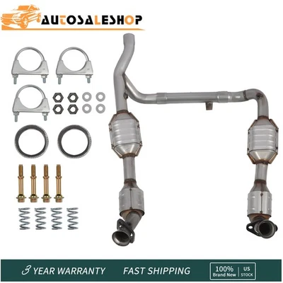 Fits for 1999-2003 Ford F-150 5.4L 4WD Catalytic Converters (left and right) - Image 1 of 4