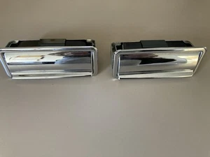 Pair of Chrome Jaguar ASHTRAYS - 1980-87 XJ6 + 1982-96 XJS - Picture 1 of 5