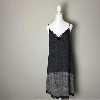 Vestido De Colección Jonathan Martin Para Mujer Pequeño Lunares Encaje Slip Midi Babydoll Y2K Foto 1 de 4