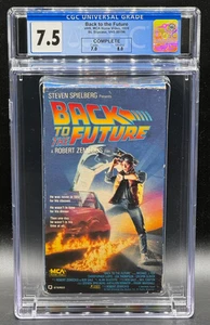 1986 Back to the Future First Print VHS Complete CIB CGC 7.5 Scotch Gray Tape - Picture 1 of 2