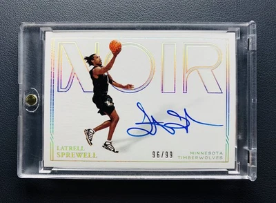 2020-21 Panini Noir Latrell Sprewell Shadow Signatures Auto /99 SSP - image 1 of 2