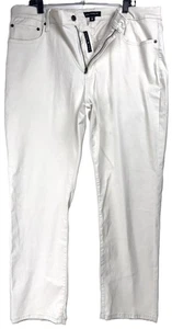 Lucky Brand 410 Athletic Straight Stretch White Jeans 38x30 NWT $99 - Picture 1 of 4
