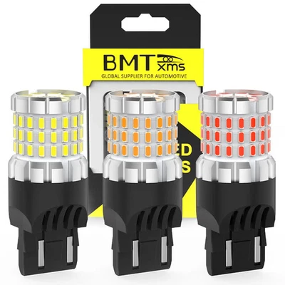4000LM LED Car Moto Reverse Backup Tail Brake Lights Signal Daytime Lamp Bulbs - Image 1 of 4