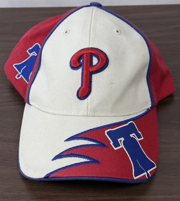 Gorra de béisbol vintage Phillies diente de tiburón blanca Snapback MLB favorita de los fanáticos Foto 1 de 4