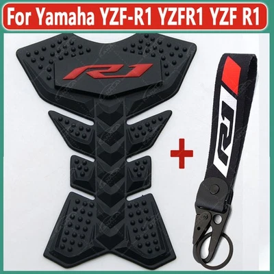 For Yamaha YZF-R1 YZFR1 YZF R1 3D Tank Pad Protector Decals Stickers & Keychain - Image 1 of 4