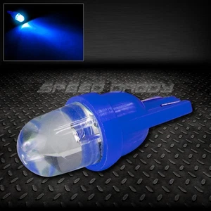 10MM ROUND LED T10 W5W 194 168 BLUE AUTO INTERIOR DOME LIGHT BULB/LAMP/BULBS - Picture 1 of 1