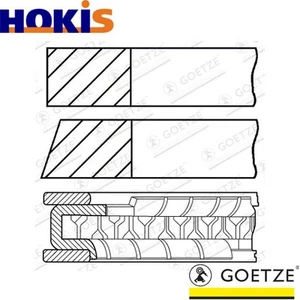 4x PISTON RING KIT 08-141200-00 FOR OPEL X18XE1 Z18XEL/18XER/18XE A18XER 1.8L - Picture 1 of 6
