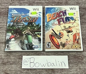 Kawasaki Jet Ski & Beach Fun Summer Challenge - Nintendo Wii Set ! Torn Seal NEW - Picture 1 of 4