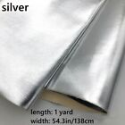 1 Yard Metal PU Faux Leather Fabric Cloth for Sewing Bag Sofa Waterproof DIY