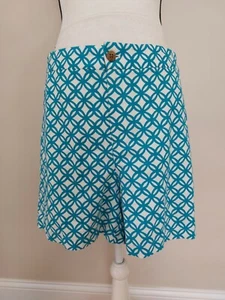 NEW /MARKET ESPRURE/WOMEN'S/SHORTS/PLUS 20W/LINEN/RAYON/TEAL GREEN/SPANDEX/ - Picture 1 of 12