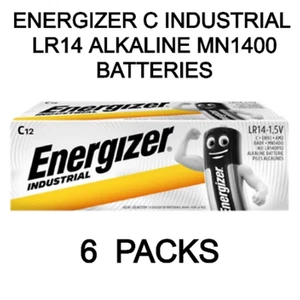 72 x ENERGIZER INDUSTRIAL C ALKALINE LR14 PROFESSIONAL MN1400 BATTERIES 1.5 V - Picture 1 of 3