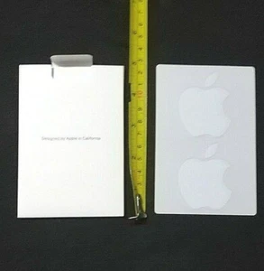 2X Brand New Genuine Original Apple Logo Stickers+Box iPhone iPad iPod Mac DIY - Picture 1 of 6