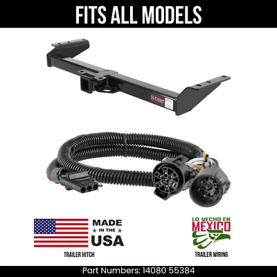 Enganche de remolque Chevy Avalanche 2002 con cableado de 4 pines para remolque de 10 k 2" de 10 k Curt Foto 1 de 3