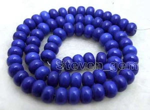 5*8mm Blue Rondelle Natural Lapis Loose Beads for Making Jewelry DIY Strand 15'' - Picture 1 of 31