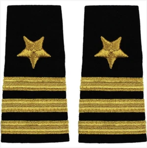 GENUINE U.S. NAVY SOFT SHOULDER MARK: LINE COMMANDER - Picture 1 of 1