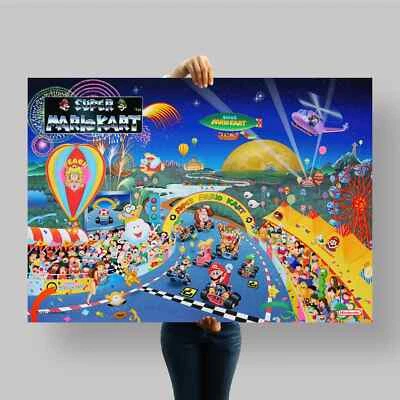 Super Mario Kart Carnival Poster, Takahiro Kanie for Nintendo, Size A4 • B2 • B1 - Bild 1 von 4