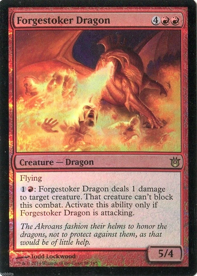 MTG - Born of the Gods - Forgestoker Dragon - Foil - NM - Image 1 of 1