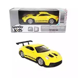 Welly 1/60 Porsche 911 GT3 RS (992) Yellow 1/64 Voiture Miniature New 2025 - Foto 1 di 4