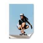 A3 - Skaterboard Girl Skater Longboard Poster 29.7X42cm280gsm #44254