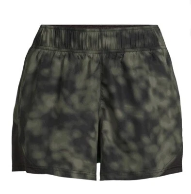 Athletic Works Women's Size L (12-14) Core Running Shorts, Camo W/liner NWT - Image 1 of 4