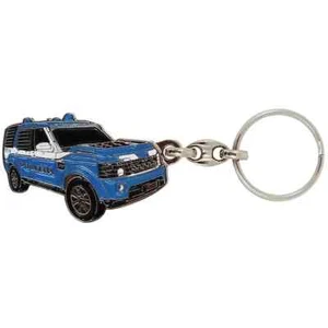 Portachiavi in metallo smaltato Land Rover Discovery Polizia - Imagen 1 de 2