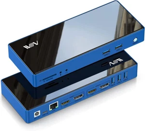 Docking Station for Macbook Windows Laptop USB 3.0 USB-C 4k Displayport HDMI - Afbeelding 1 van 8