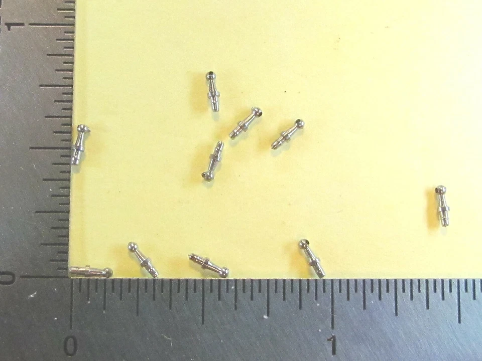 10 SILVER, M0486 HAND RAIL POST FOR MANTUA & TYCO RARE FACTORY ORIGINAL NEW PART - Image 1 of 3