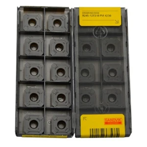 R245-12T3M-PM 4230  Milling inserts New CNC Lathe Tools 10PCS (1box) R245-12T3M - Picture 1 of 5