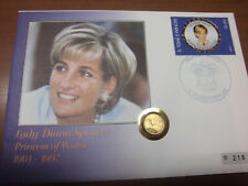 List numizmatyczny Wyspy Świętego Tomasza i Książęca 1997 Lady Diana Spencer złoty 1000 dolarów